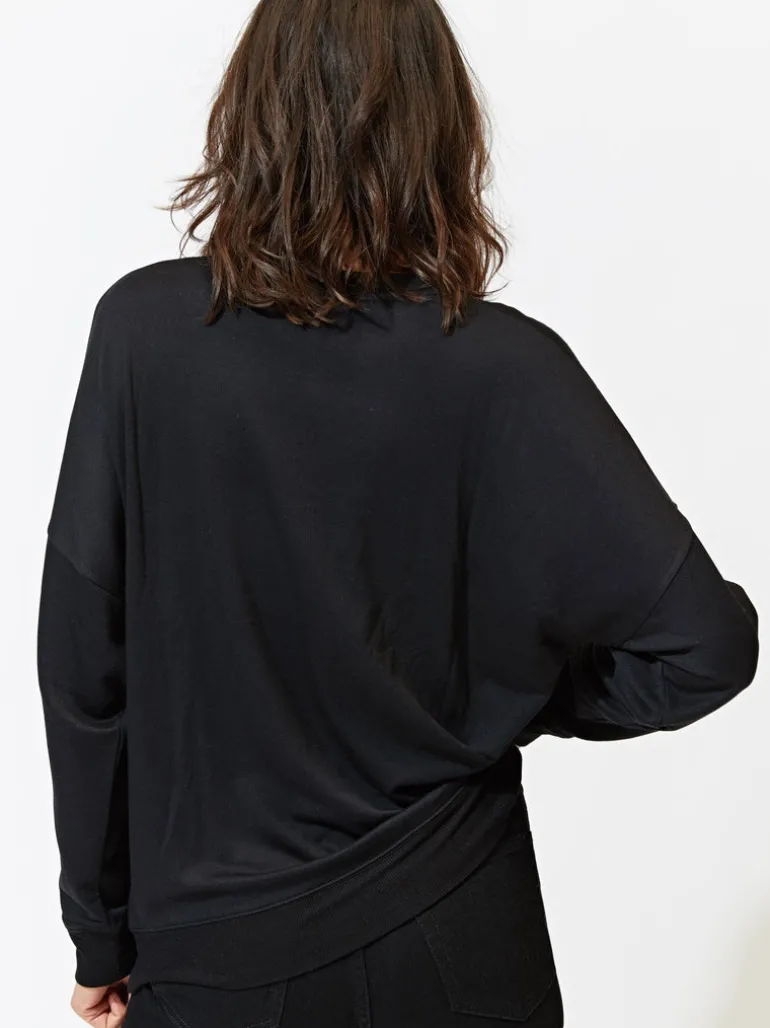 Cathy Boyfriend Feather Fleece Pullover