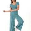 Cori Luxe Jersey Short Sleeve Jumpsuit