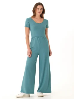 Cori Luxe Jersey Short Sleeve Jumpsuit