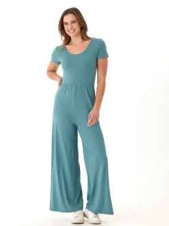 Cori Luxe Jersey Short Sleeve Jumpsuit