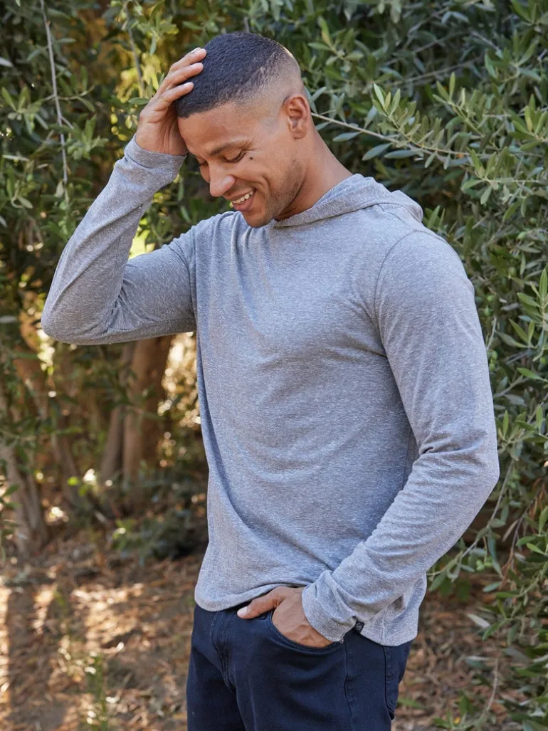 Dane Triblend Long Sleeve T-Shirt Hoodie
