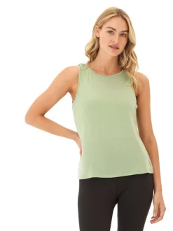 Desirae Tencel Jersey Twist Shoulder Tank