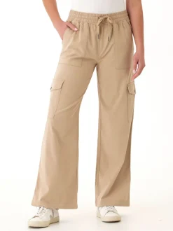 Eila Stretch Twill Wide Leg Cargo Pant