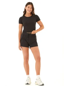 Elenora Luxe Jersey Tulip Hem Short