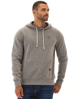 Embroidered Triblend Fleece Hoodie