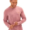 Embroidery Long Sleeve Triblend Crew