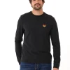 Embroidery Long Sleeve Triblend Crew