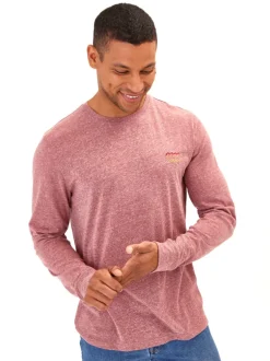 Embroidery Long Sleeve Triblend Crew