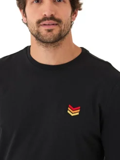 Embroidery Long Sleeve Triblend Crew