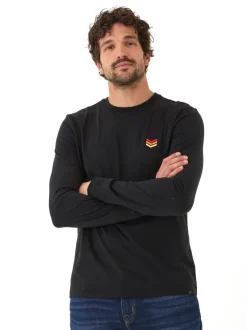 Embroidery Long Sleeve Triblend Crew
