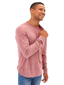 Embroidery Long Sleeve Triblend Crew