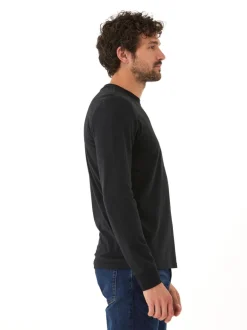Embroidery Long Sleeve Triblend Crew