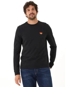 Embroidery Long Sleeve Triblend Crew