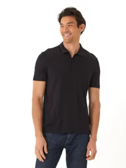 Erick Peached Pique ¼ Zip SS Polo
