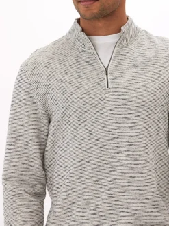Felix Stripe Terry 1/4 Zip Pullover
