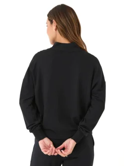 Florynce Feather Fleece Mock Neck Pullover