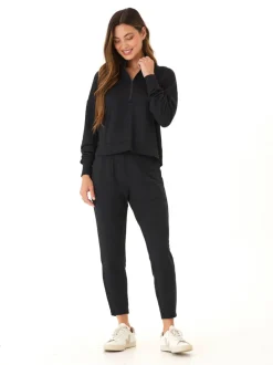 Florynce Feather Fleece Mock Neck Pullover