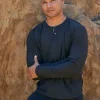 Frederick Luxe Jersey Long Sleeve Henley