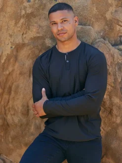 Frederick Luxe Jersey Long Sleeve Henley