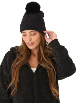 Fuzzy Knit Beanie