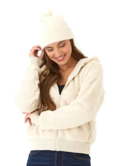 Fuzzy Knit Beanie