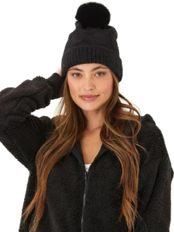 Fuzzy Knit Beanie