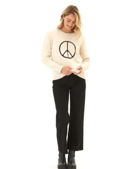Fuzzy Knit Graphic Pullover