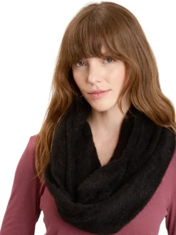 Fuzzy Knit Infinity Scarf