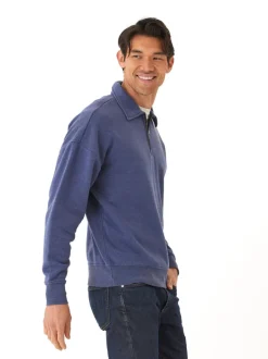 Gabe Mineral Wash Fleece 1/4 Zip Pullover