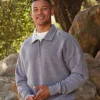 Gabe Triblend Fleece 1/4 Zip Polo