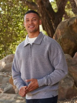 Gabe Triblend Fleece 1/4 Zip Polo