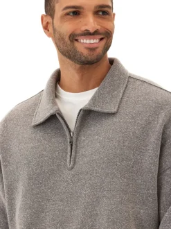 Gabe Triblend Fleece 1/4 Zip Polo