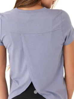 Gemella Luxe Jersey Tulip-Back Short Sleeve Top