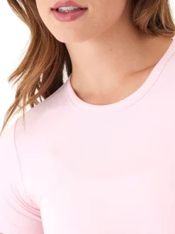 Guadalupe Heather Luxe Jersey Crop Tee