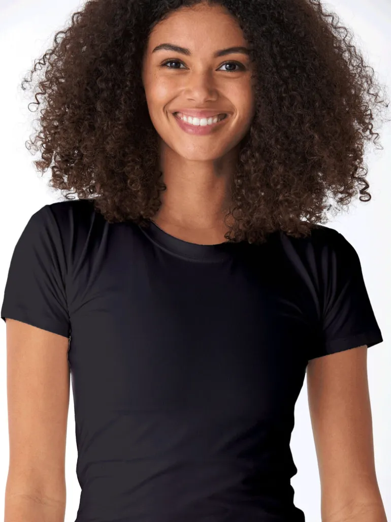 Guadalupe Heather Luxe Jersey Crop Tee