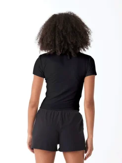 Guadalupe Heather Luxe Jersey Crop Tee