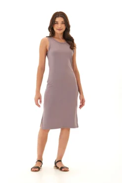 Harriett Luxe Jersey Tank Midi Dress