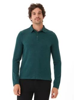 Henrique Sweater Knit Long Sleeve Polo