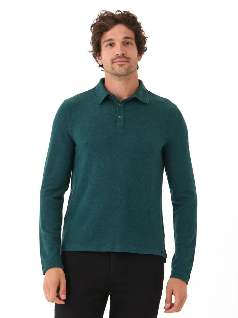 Henrique Sweater Knit Long Sleeve Polo
