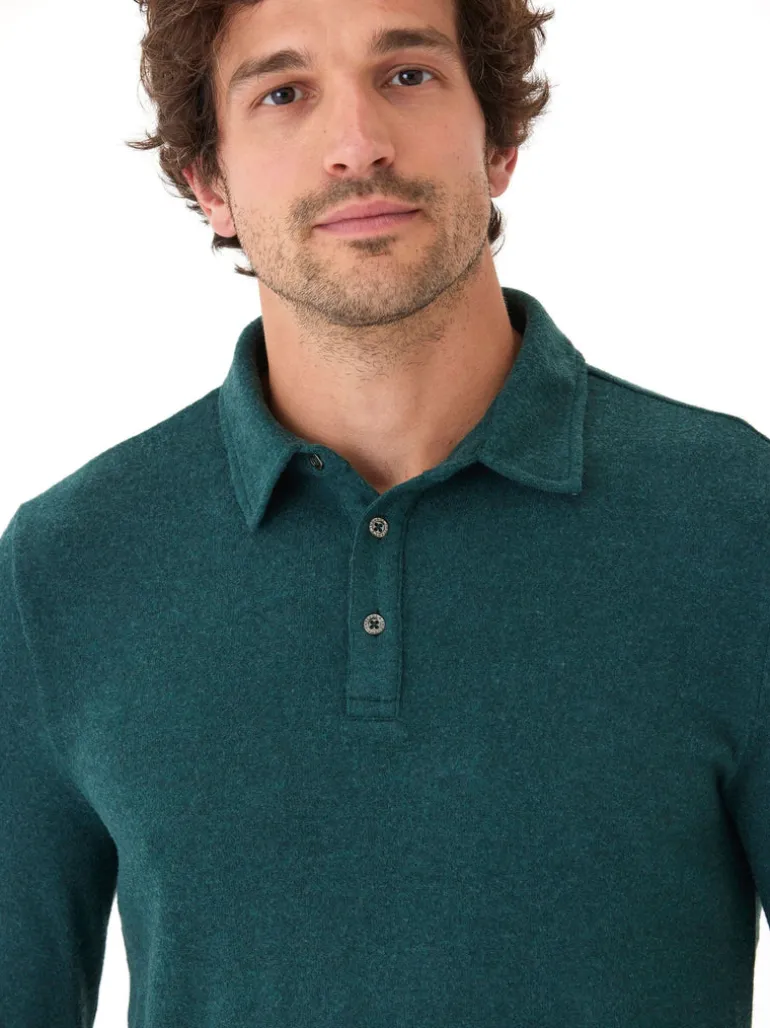 Henrique Sweater Knit Long Sleeve Polo