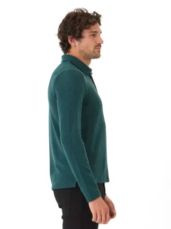Henrique Sweater Knit Long Sleeve Polo