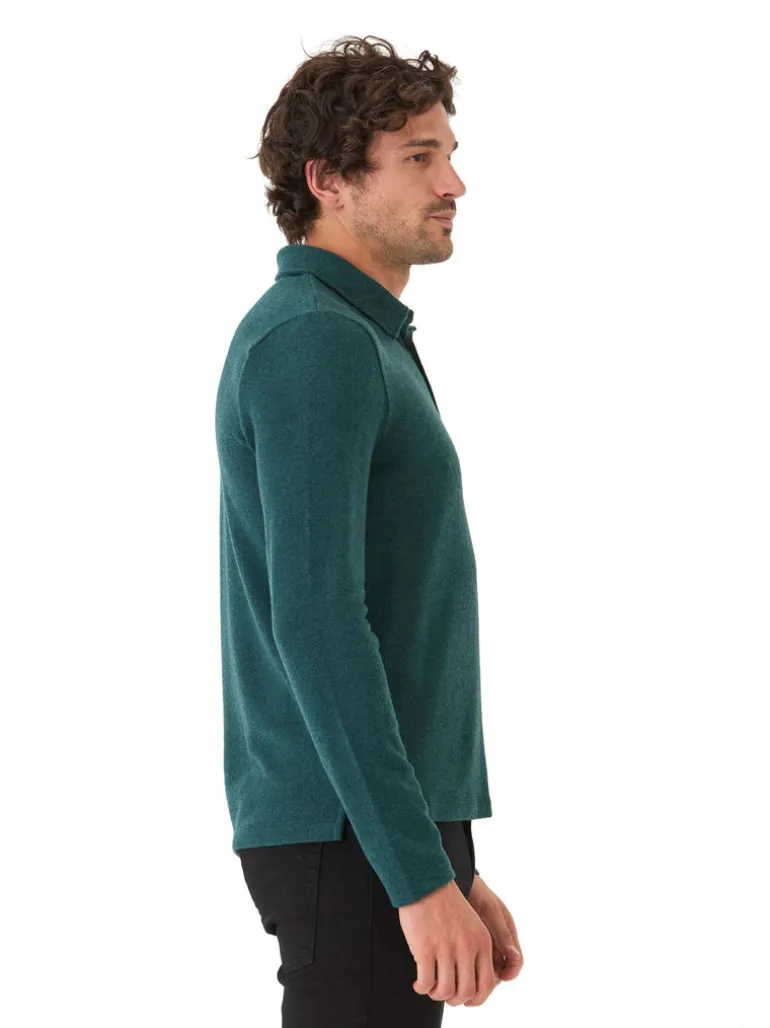 Henrique Sweater Knit Long Sleeve Polo