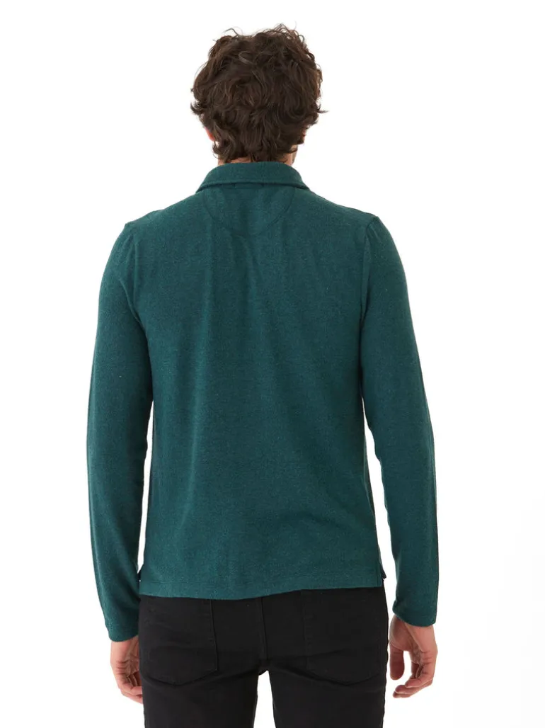 Henrique Sweater Knit Long Sleeve Polo