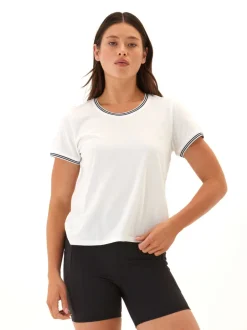 Jordana Comfort Jersey Trim Detail Tee