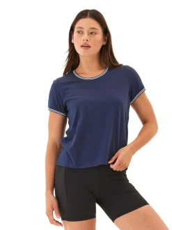 Jordana Comfort Jersey Trim Detail Tee