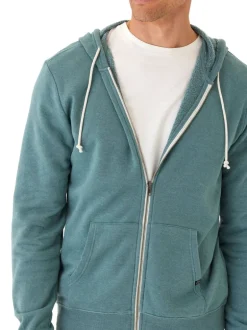 Jordyn Mineral Wash Fleece Full Zip Hoodie