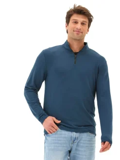 Kace Modal Terry Quarter Zip Neck