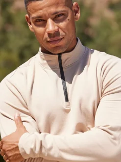 Kace Modal Terry Quarter Zip Neck