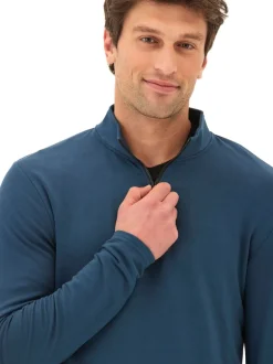 Kace Modal Terry Quarter Zip Neck