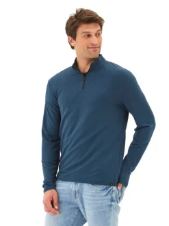 Kace Modal Terry Quarter Zip Neck
